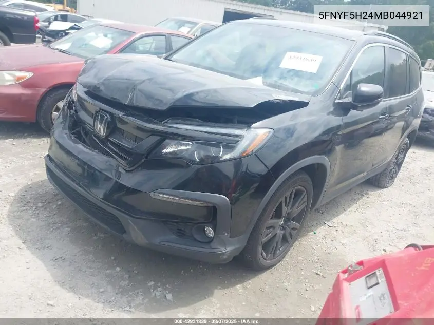5FNYF5H24MB044921 2021 Honda Pilot 2Wd Special Edition