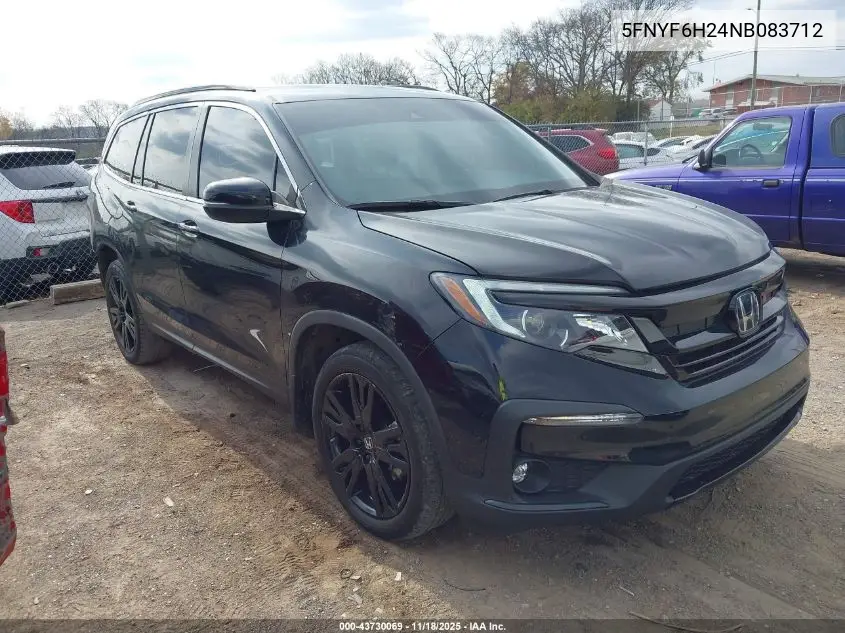 5FNYF6H24NB083712 2022 Honda Pilot Awd Special Edition