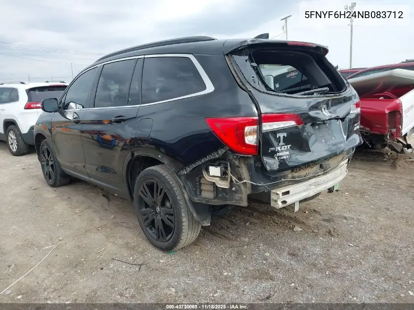 5FNYF6H24NB083712 2022 Honda Pilot Awd Special Edition
