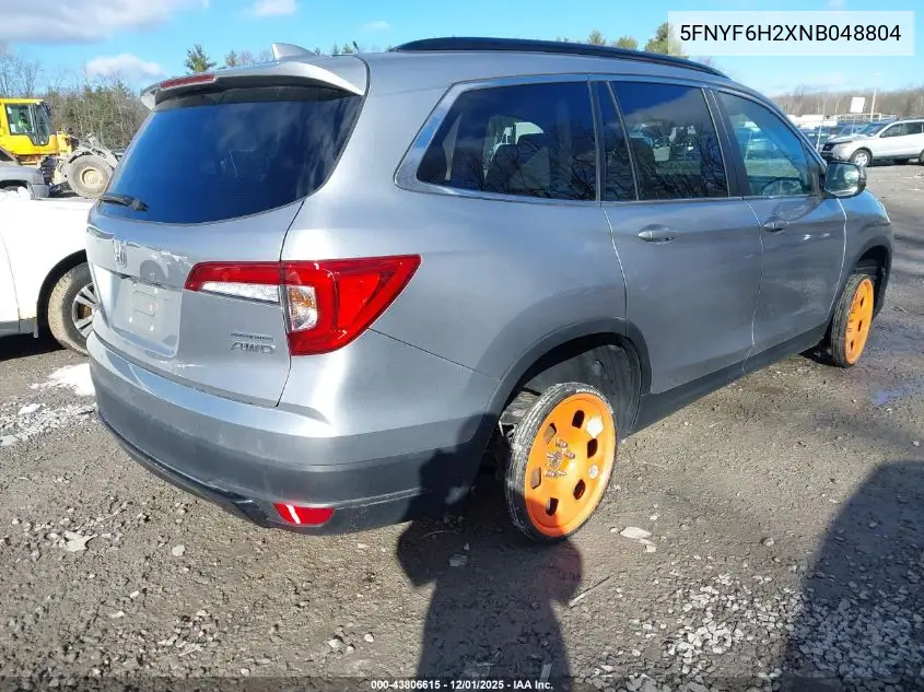 5FNYF6H2XNB048804 2022 Honda Pilot Awd Special Edition
