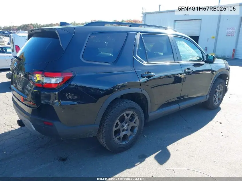 5FNYG1H67RB026106 2024 Honda Pilot Trailsport
