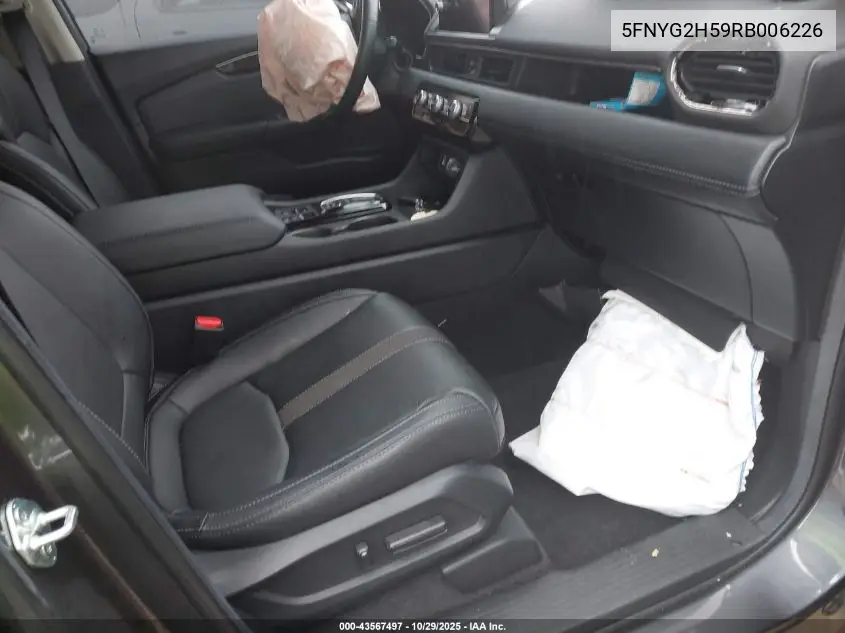 5FNYG2H59RB006226 2024 Honda Pilot Ex-L 7 Passenger
