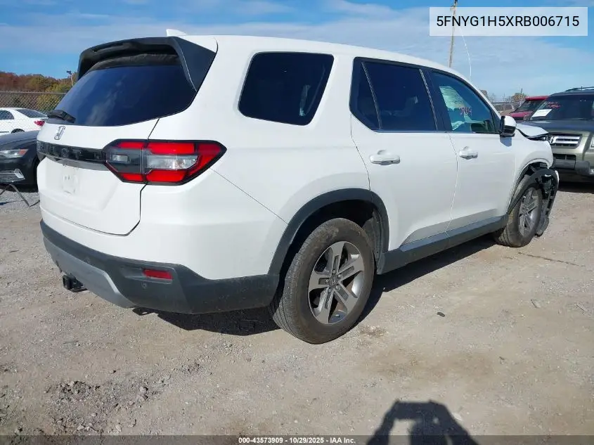 5FNYG1H5XRB006715 2024 Honda Pilot Ex-L 7 Passenger