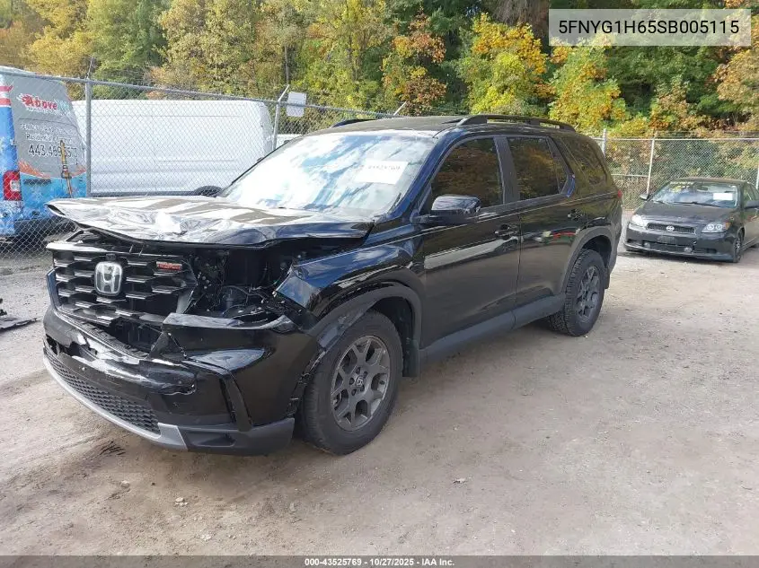5FNYG1H65SB005115 2025 Honda Pilot Trailsport