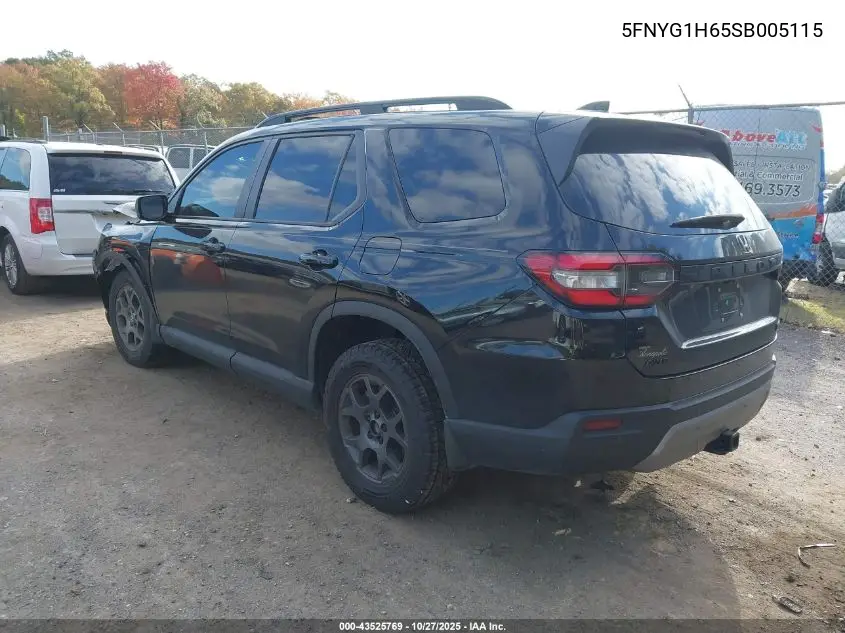 5FNYG1H65SB005115 2025 Honda Pilot Trailsport