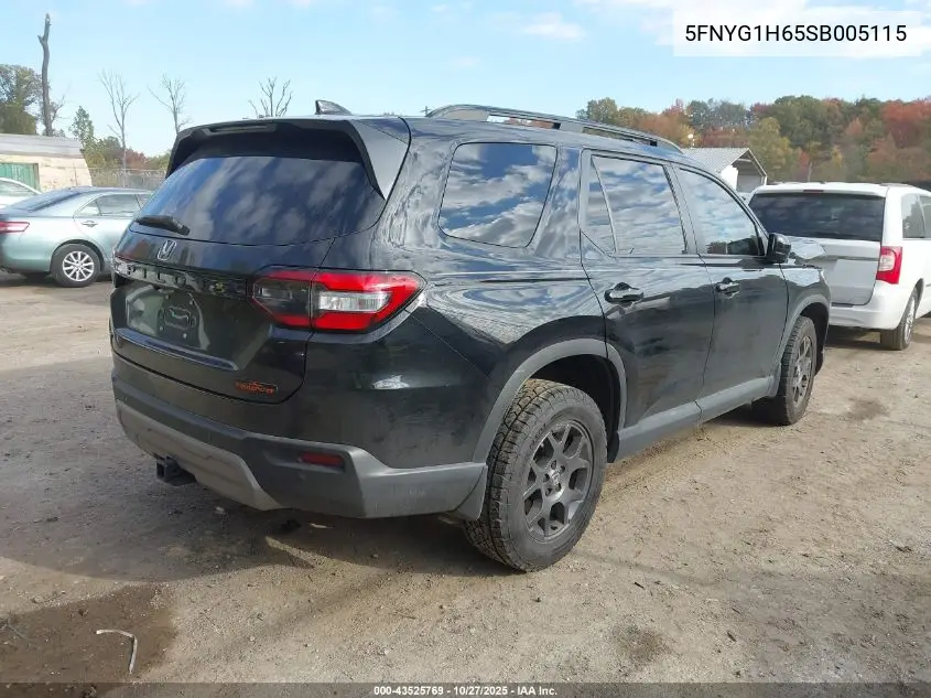5FNYG1H65SB005115 2025 Honda Pilot Trailsport