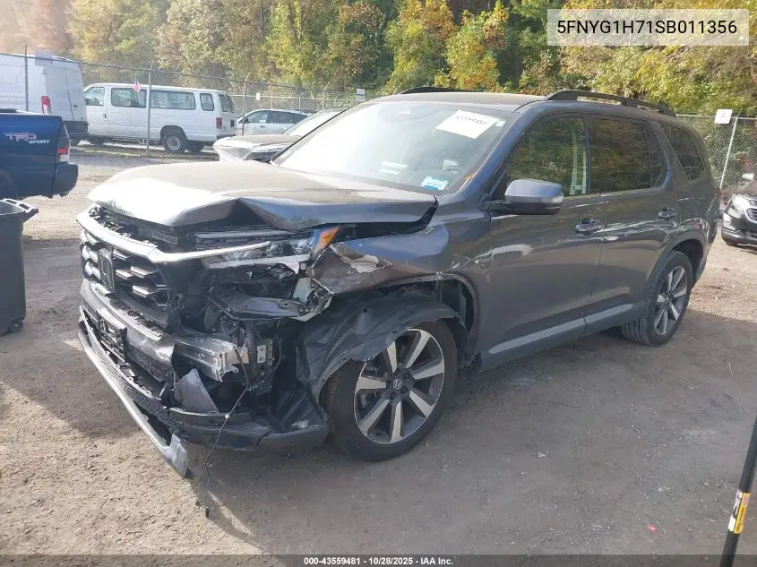 5FNYG1H71SB011356 2025 Honda Pilot Touring