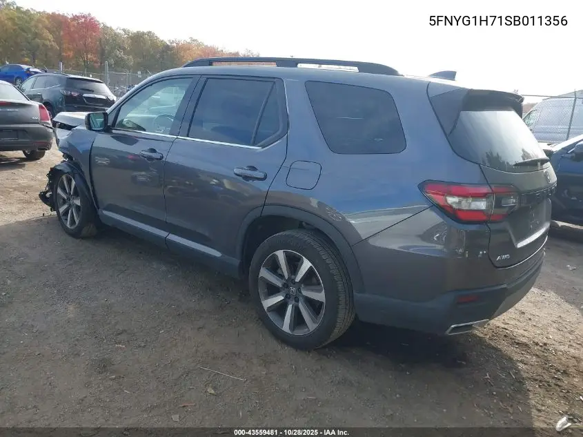 5FNYG1H71SB011356 2025 Honda Pilot Touring