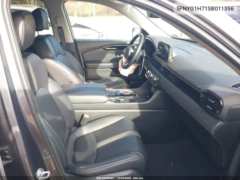 5FNYG1H71SB011356 2025 Honda Pilot Touring