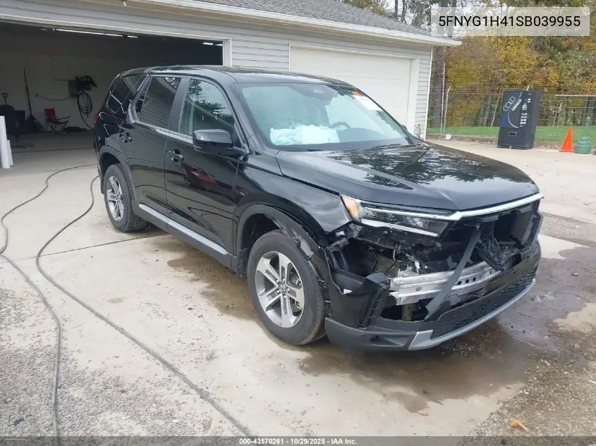 5FNYG1H41SB039955 2025 Honda Pilot Ex-L