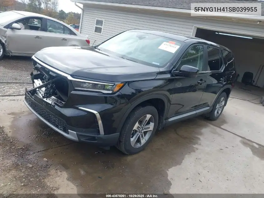 5FNYG1H41SB039955 2025 Honda Pilot Ex-L