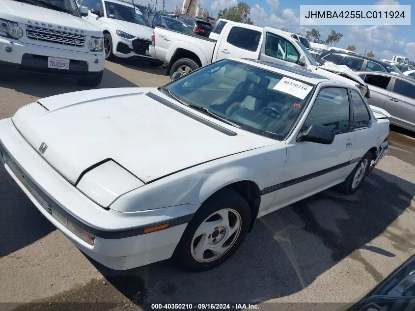 JHMBA4255LC011924 1990 Honda Prelude Si Alb/Sr