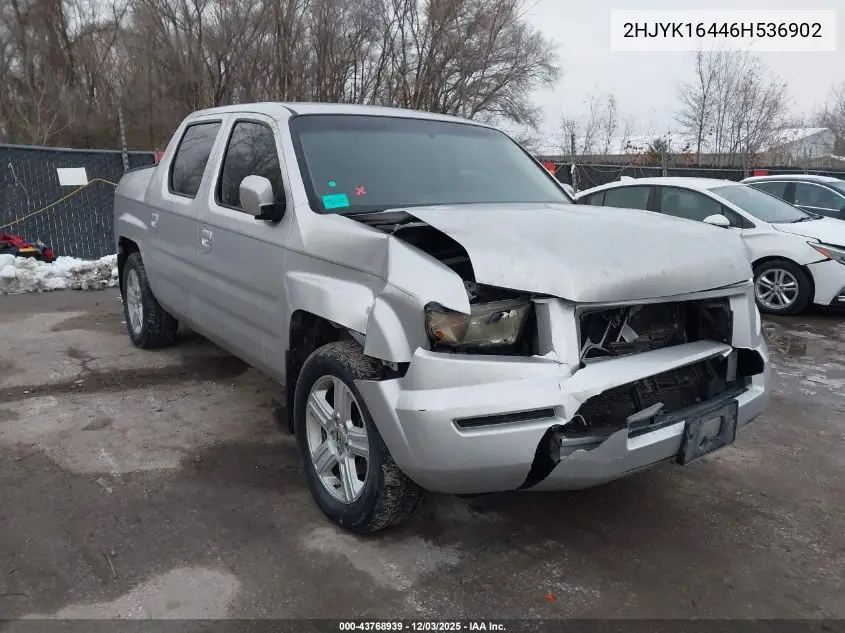2HJYK16446H536902 2006 Honda Ridgeline Rts