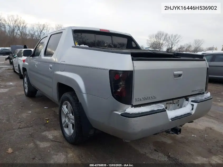 2HJYK16446H536902 2006 Honda Ridgeline Rts