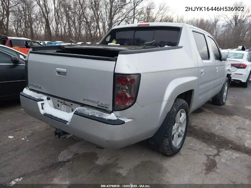 2HJYK16446H536902 2006 Honda Ridgeline Rts