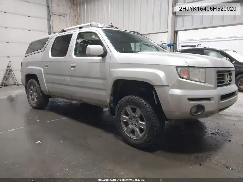 2HJYK16406H520020 2006 Honda Ridgeline Rts