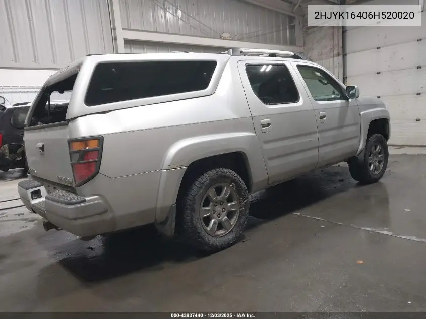 2HJYK16406H520020 2006 Honda Ridgeline Rts