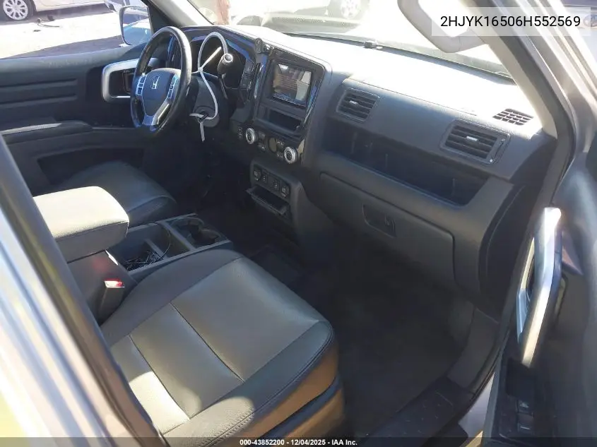 2HJYK16506H552569 2006 Honda Ridgeline Rtl