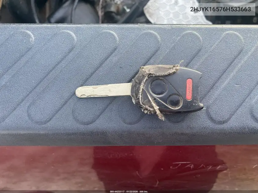 2HJYK16576H533663 2006 Honda Ridgeline Rtl