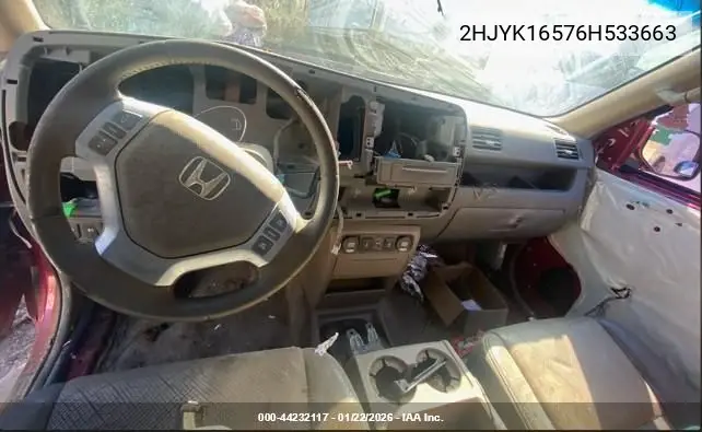 2HJYK16576H533663 2006 Honda Ridgeline Rtl