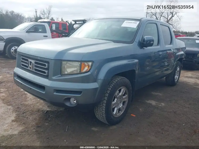 2HJYK16528H535954 2008 Honda Ridgeline Rtl