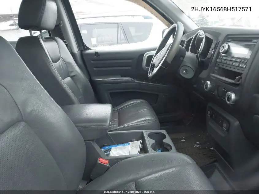 2HJYK16568H517571 2008 Honda Ridgeline Rtl