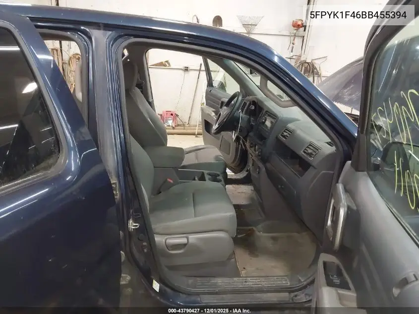 5FPYK1F46BB455394 2011 Honda Ridgeline Rts