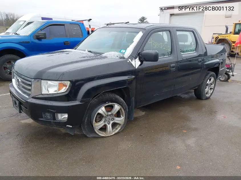 5FPYK1F28CB001132 2012 Honda Ridgeline Rt