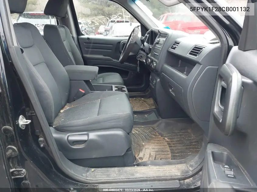5FPYK1F28CB001132 2012 Honda Ridgeline Rt