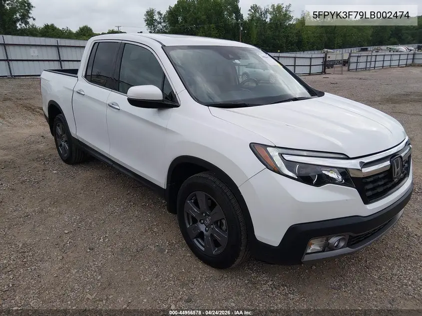 5FPYK3F79LB002474 2020 Honda Ridgeline Rtl-E