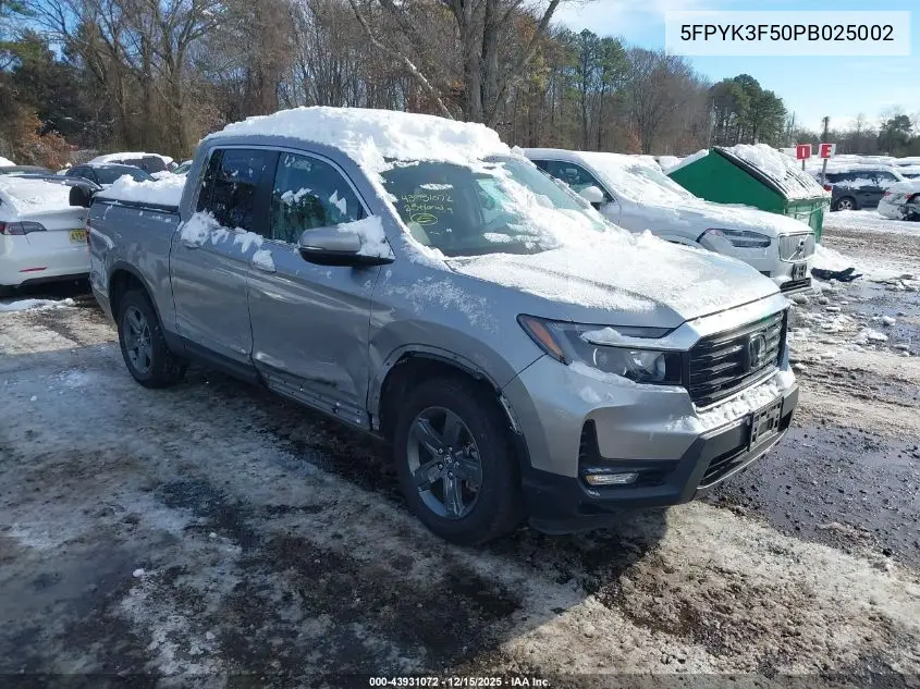 5FPYK3F50PB025002 2023 Honda Ridgeline Rtl