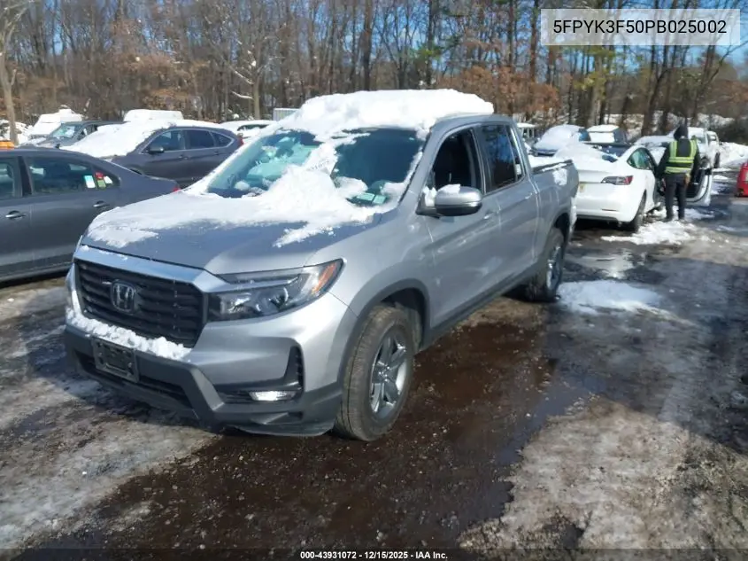 5FPYK3F50PB025002 2023 Honda Ridgeline Rtl