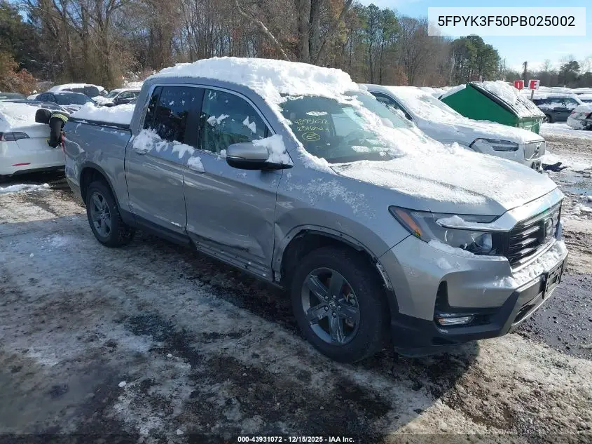 5FPYK3F50PB025002 2023 Honda Ridgeline Rtl
