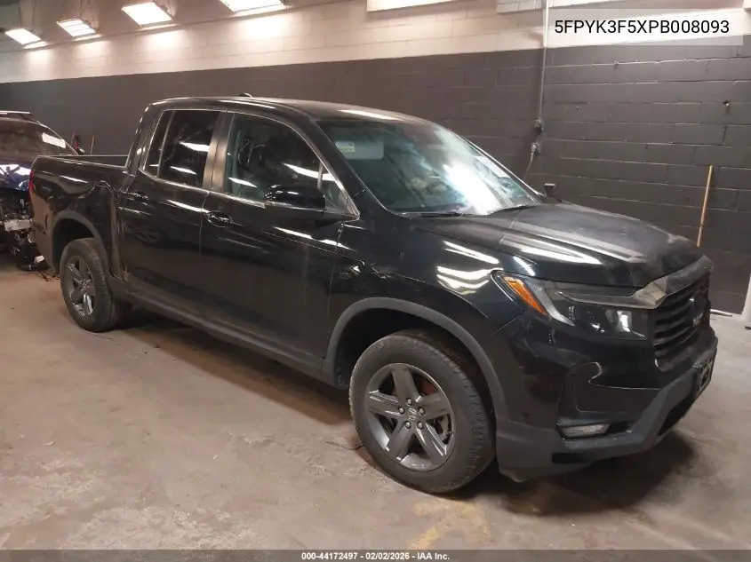 5FPYK3F5XPB008093 2023 Honda Ridgeline Rtl
