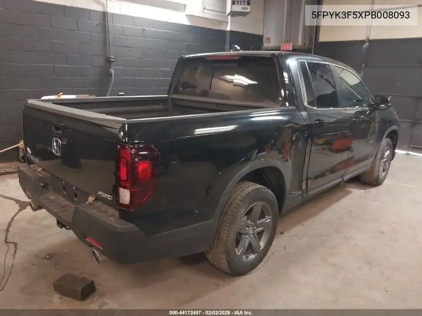 5FPYK3F5XPB008093 2023 Honda Ridgeline Rtl