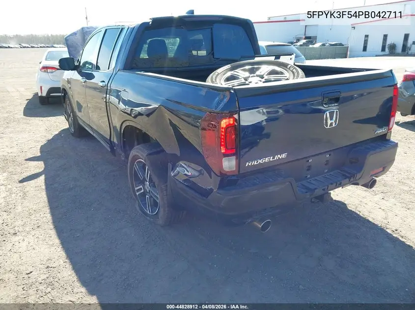 5FPYK3F54PB042711 2023 Honda Ridgeline Rtl