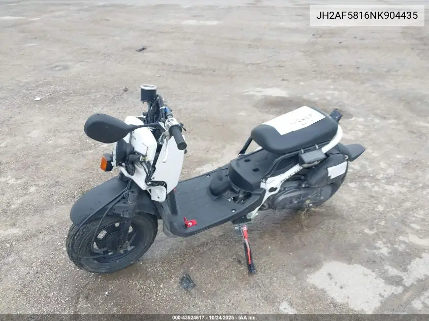 JH2AF5816NK904435 2022 Honda Nps50