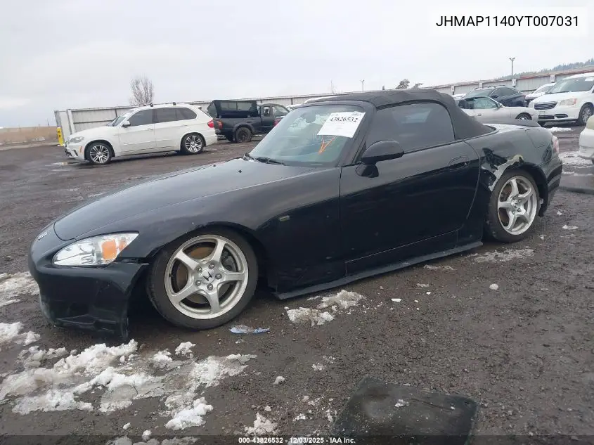 JHMAP1140YT007031 2000 Honda S2000