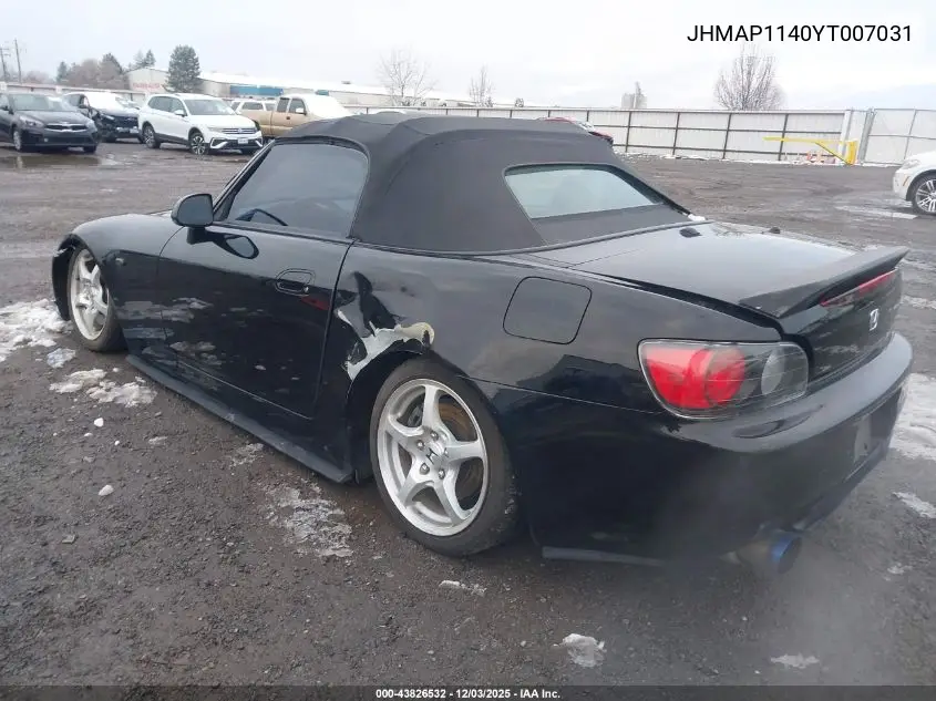 JHMAP1140YT007031 2000 Honda S2000
