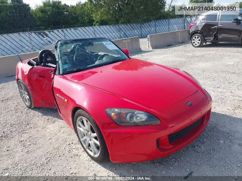 JHMAP21404S001350 2004 Honda S2000