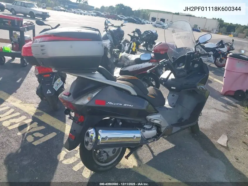 JH2PF01118K600344 2008 Honda Fsc600 D
