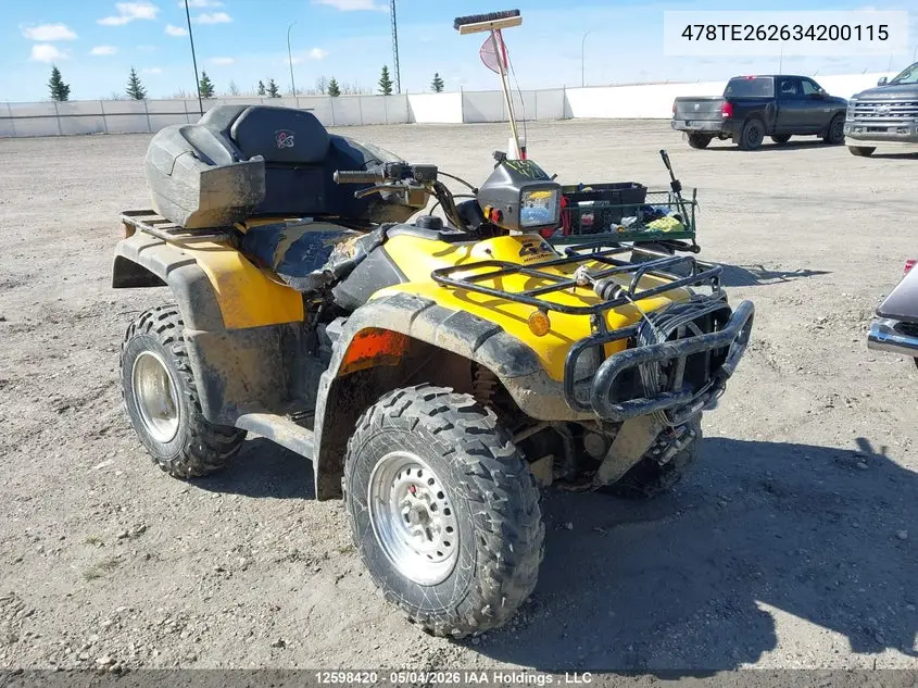 2003 Honda Trx500 Fa VIN: 478TE262634200115 Lot: 12598420
