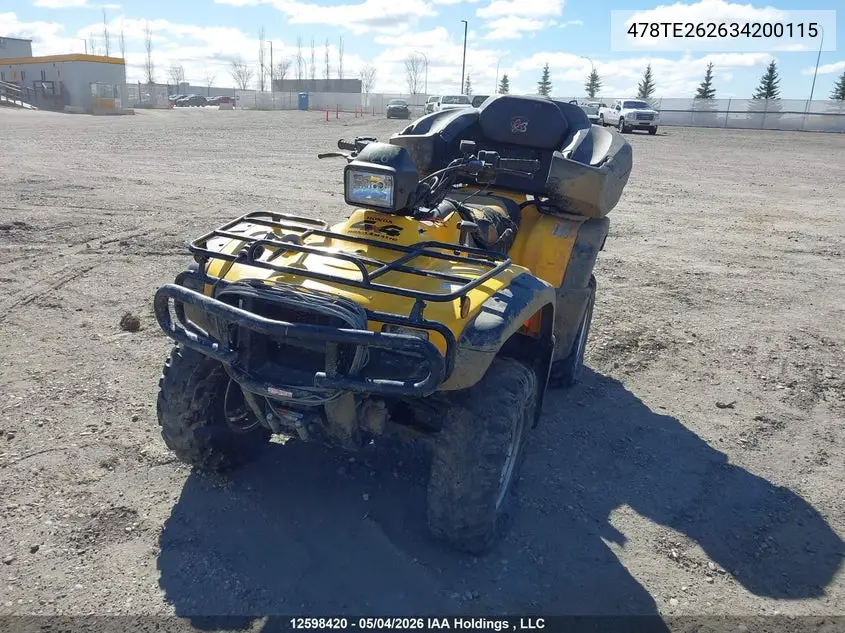 2003 Honda Trx500 Fa VIN: 478TE262634200115 Lot: 12598420