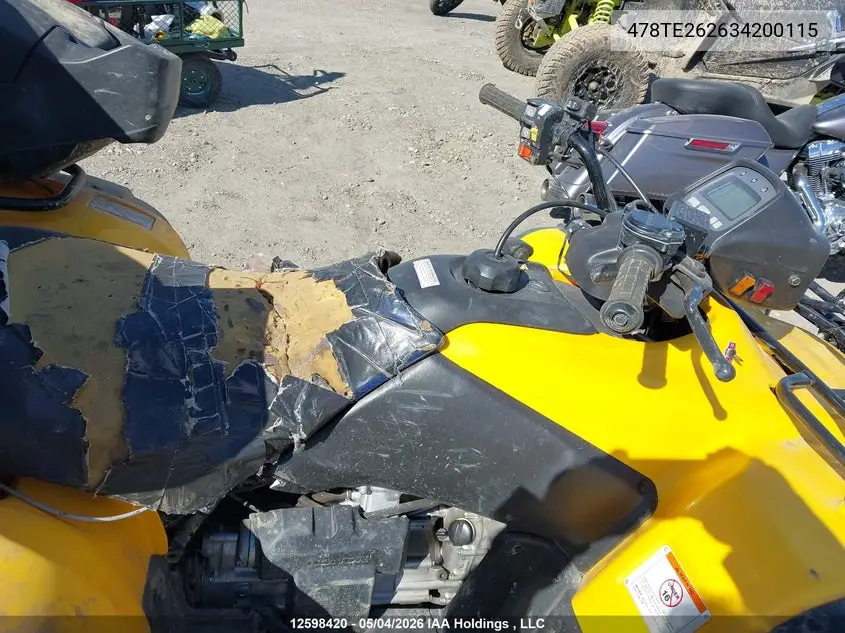 2003 Honda Trx500 Fa VIN: 478TE262634200115 Lot: 12598420