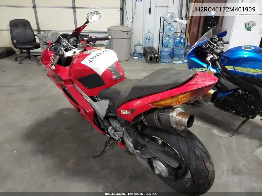 JH2RC46172M401909 2002 Honda Vfr800