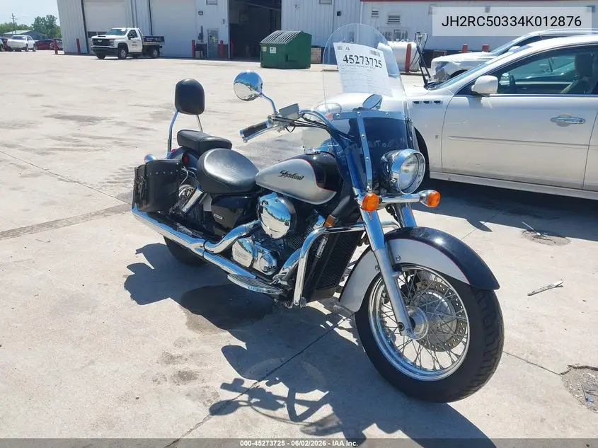 2004 Honda Vt750 Ca VIN: JH2RC50334K012876 Lot: 45273725