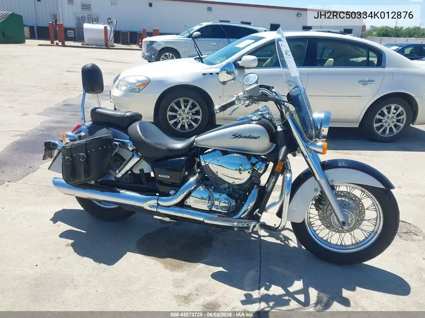 2004 Honda Vt750 Ca VIN: JH2RC50334K012876 Lot: 45273725