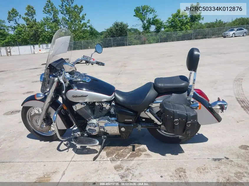 2004 Honda Vt750 Ca VIN: JH2RC50334K012876 Lot: 45273725