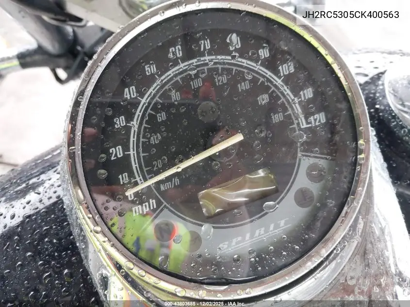 JH2RC5305CK400563 2012 Honda Vt750 C2