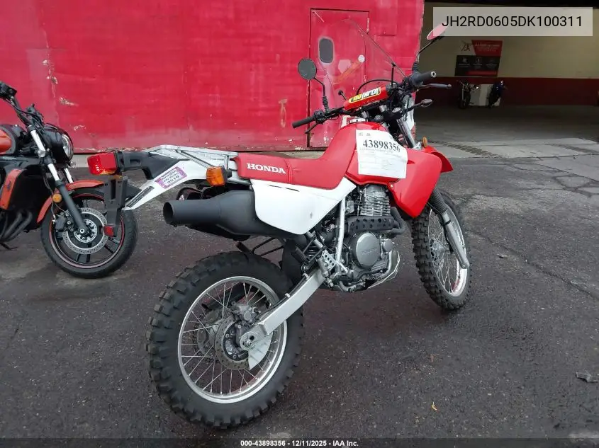 JH2RD0605DK100311 2013 Honda Xr650 L
